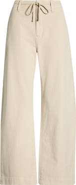 PAIGE Arellia Tie Waist Ankle Jeans