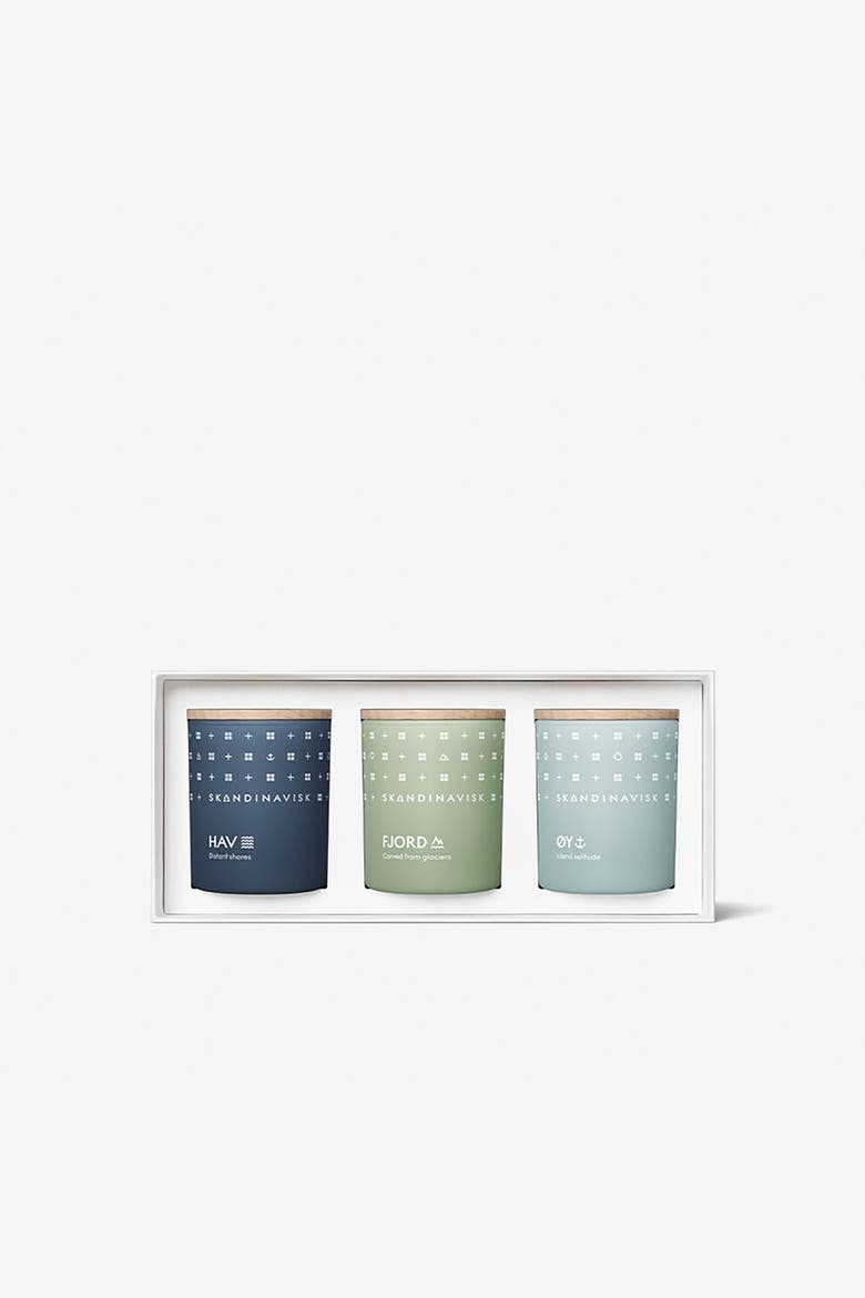 ESCAPE Mini Candle Giftset 65g x 3, Alternate, color, Blue