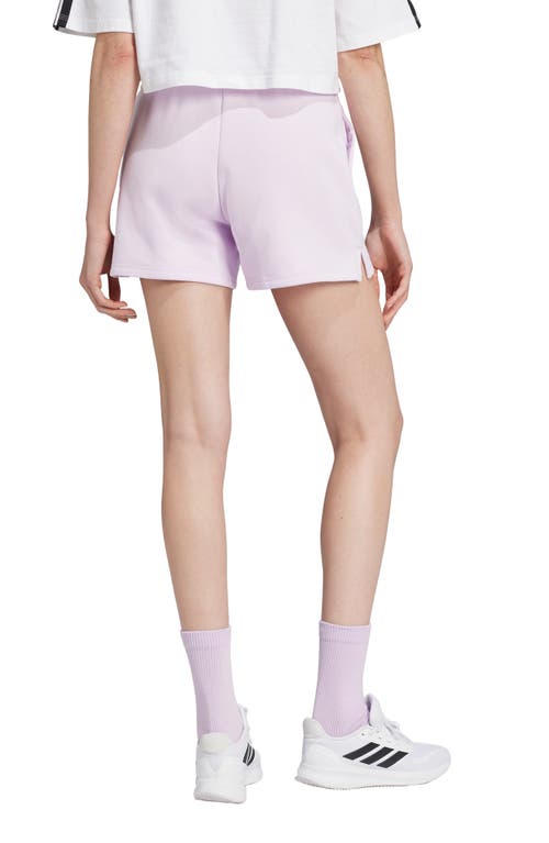 Shop Adidas Originals Adidas Performance Fleece Shorts In Ice Lavender/bliss Lilac