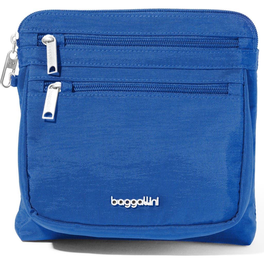 Baggallini Securtex Anti-theft Crossbody Bag In Blue