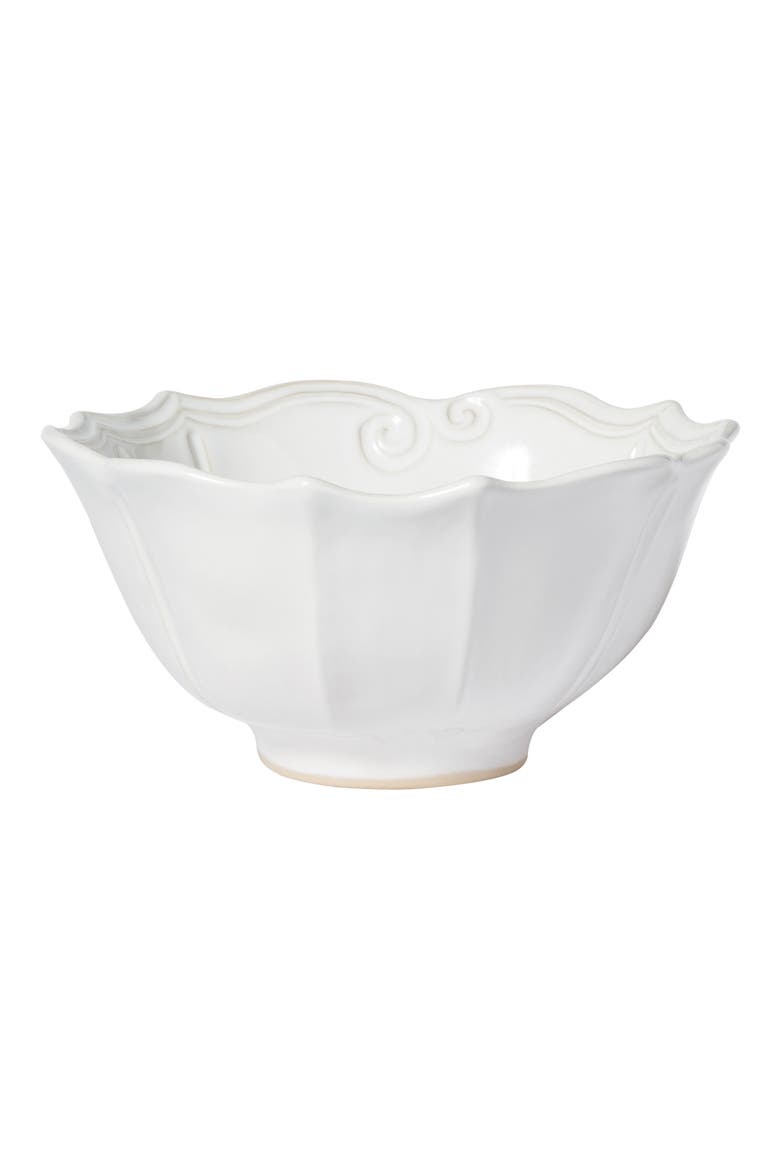 Incanto Stone Baroque Medium Serving Bowl, Main, color, WHITE