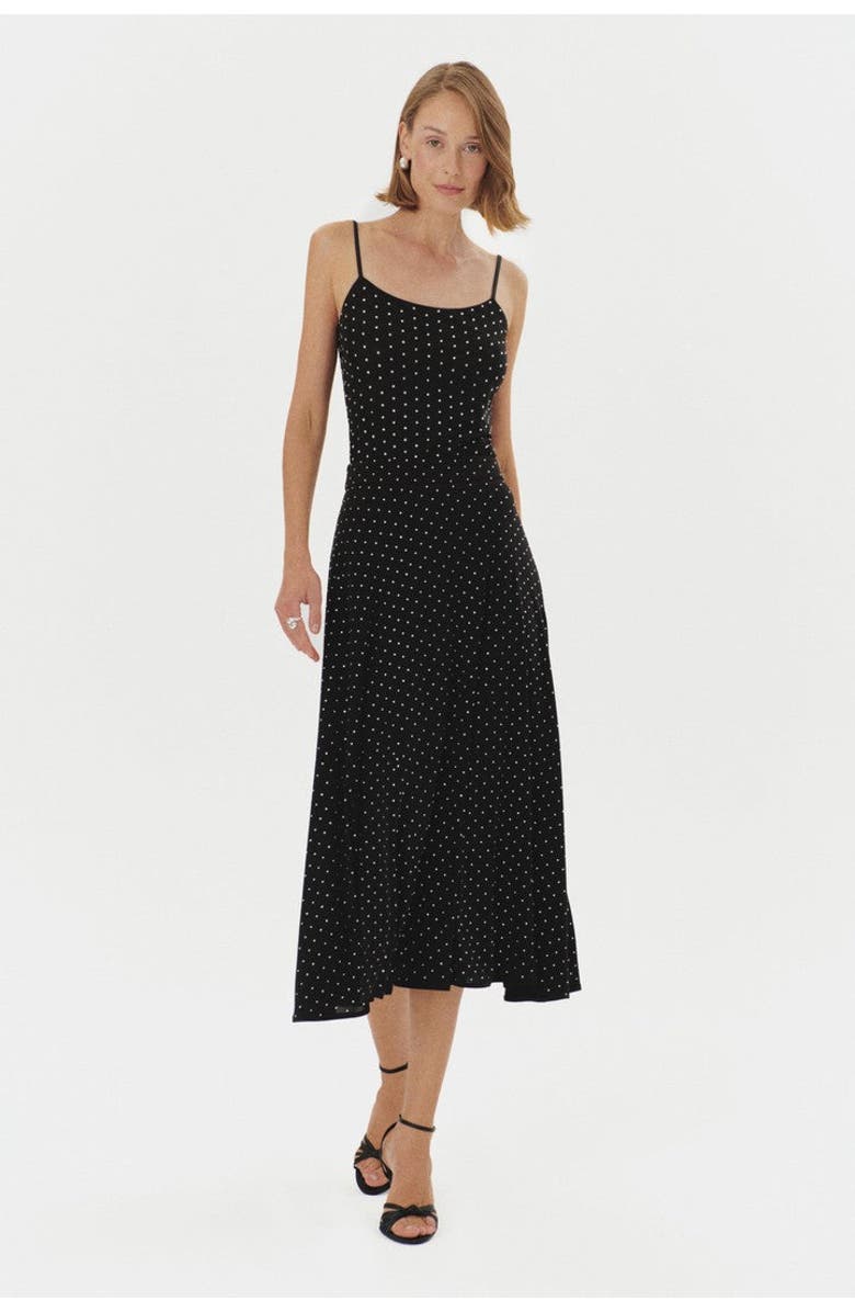 Exquise Stone Knit Midi Skirt, Alternate, color, Black