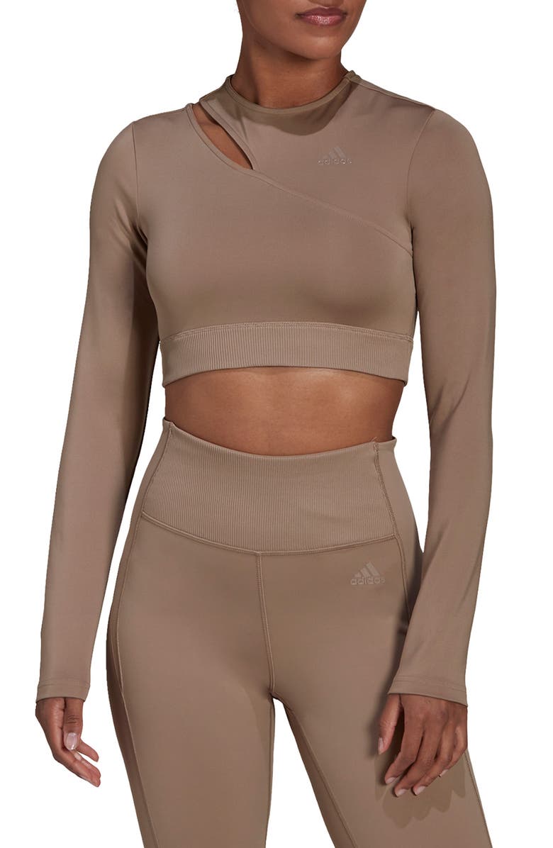 adidas Hyperglam Training Long Sleeve T-Shirt, Main, color,