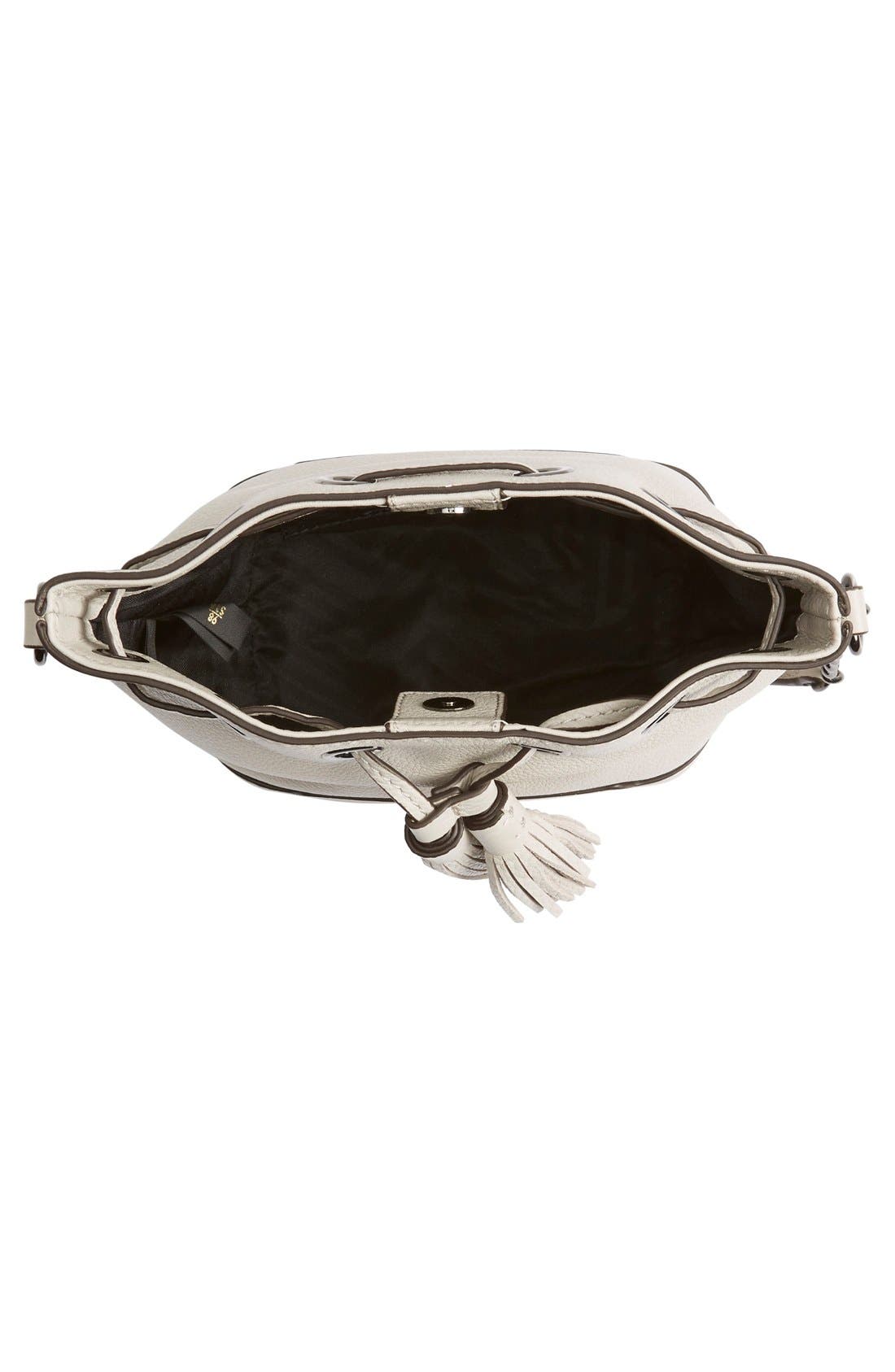 'Micro Lexi' Bucket Bag, Alternate, color, PUTTY/ GUNMETAL HRDWR