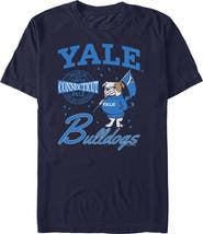 Yale University Men's Connecticut Bulldogs Badge Short Sleeve Graphic T-Shirt