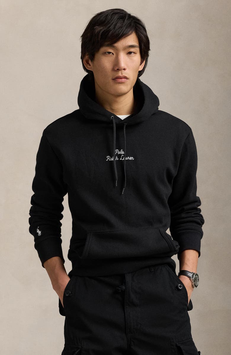 Polo Ralph Lauren Logo Double Knit Hoodie, Alternate, color,
