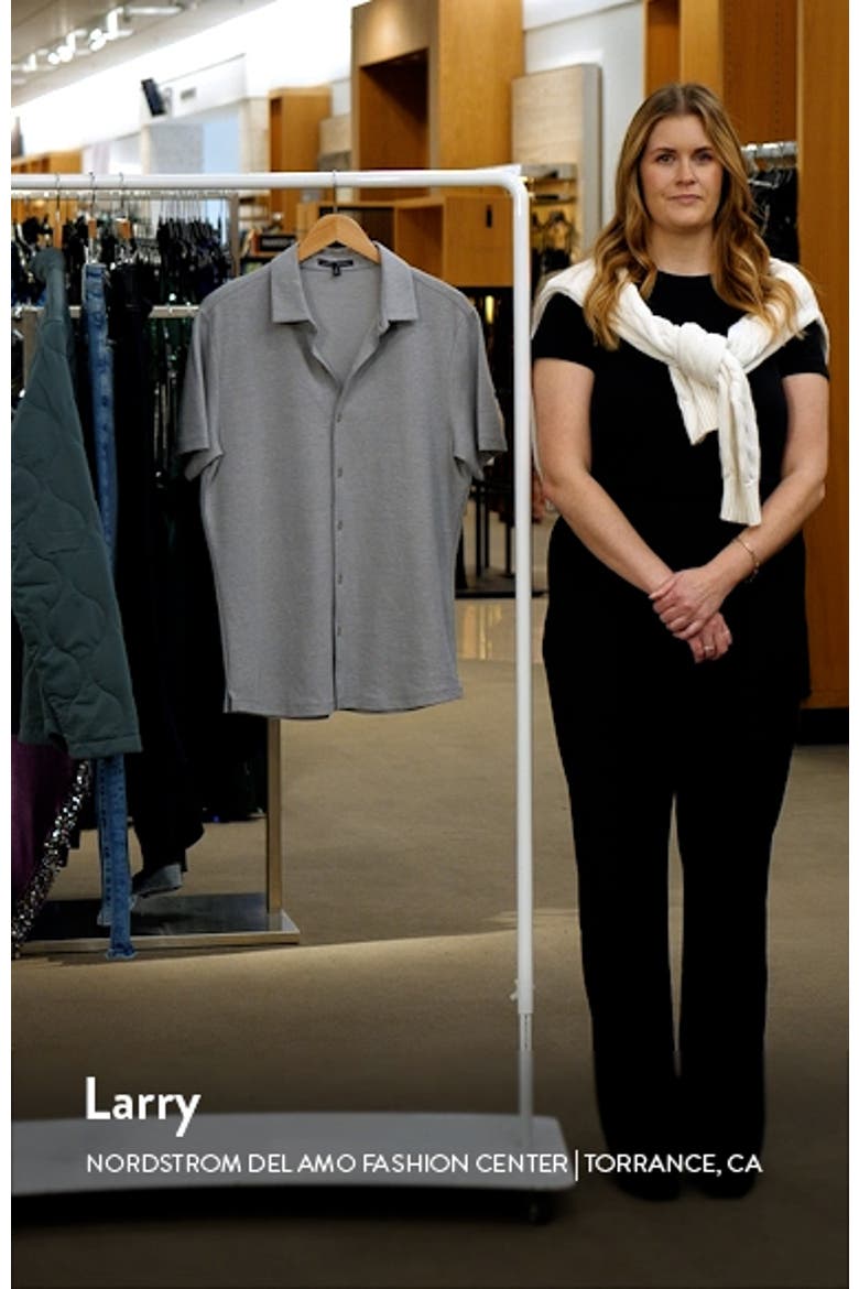 Robbins Knit Short Sleeve Button-Up Shirt video
