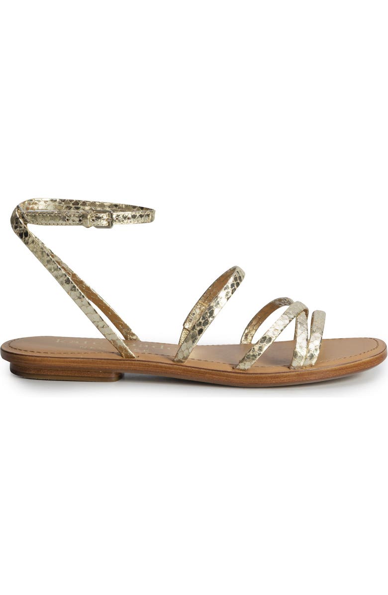 Kate Spade New York cove metallic snakeskin embossed sandal, Alternate, color,