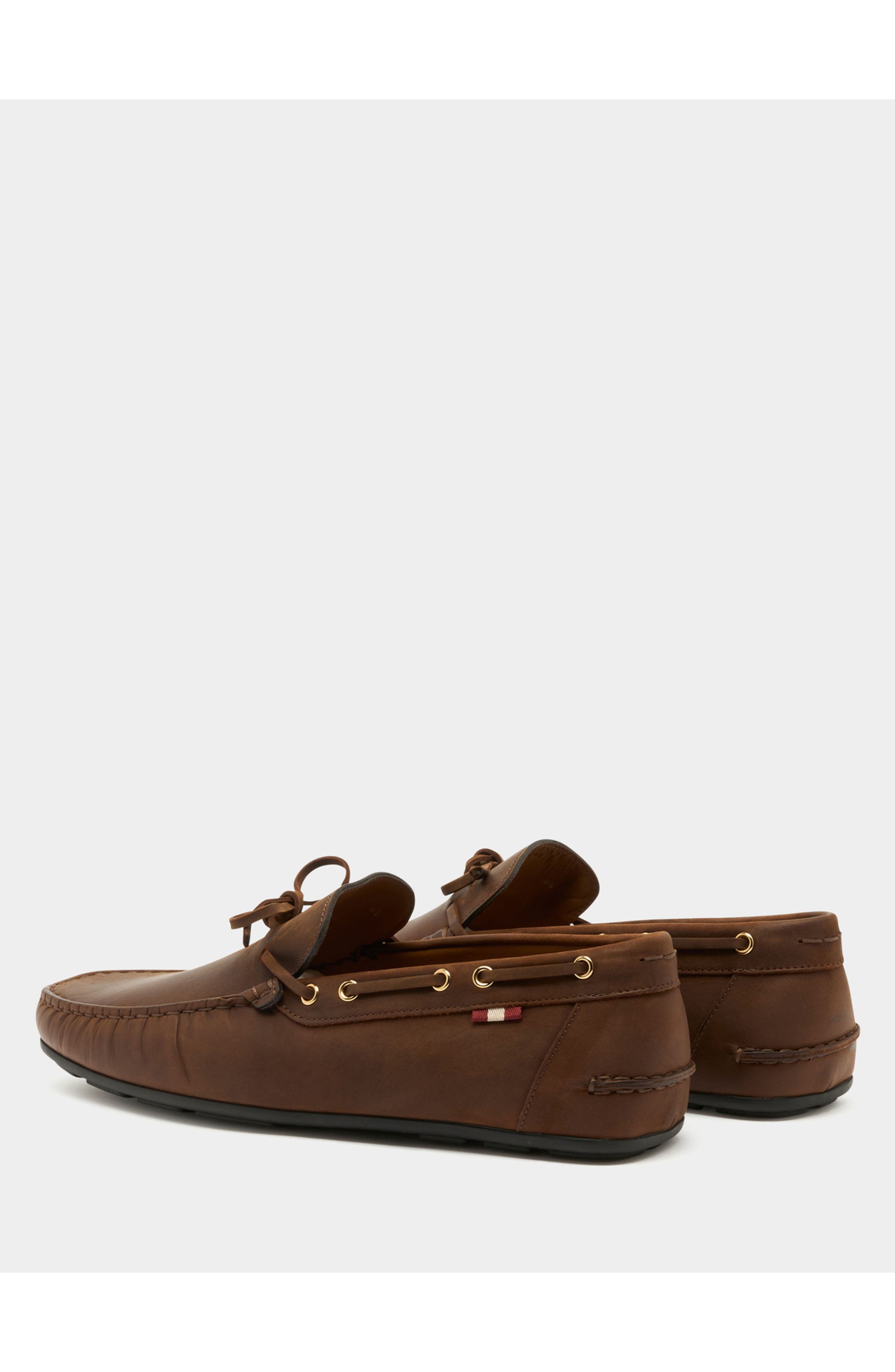 Bally Clay Driver in Nubuck, Alternate, color, Brown
