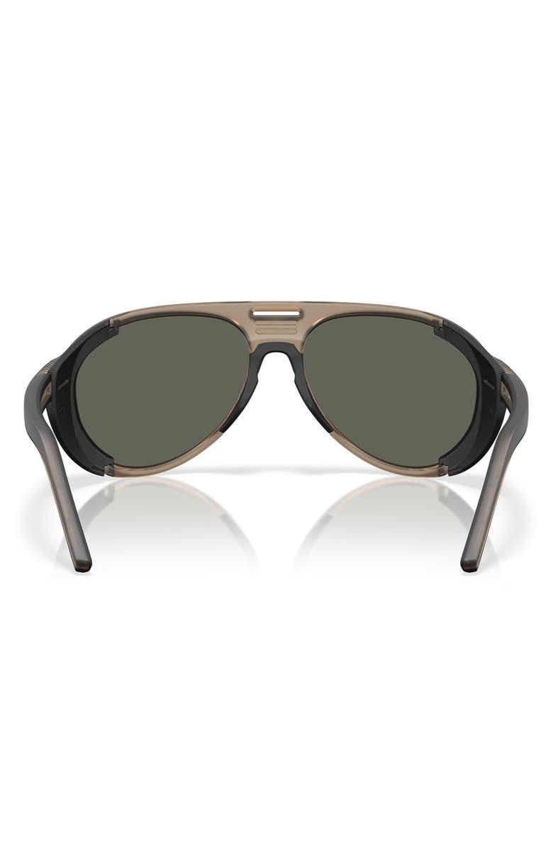 Costa Del Mar Grand Catalina 59mm Polarized Aviator Sunglasses, Alternate, color, Matte Brown Smoke / Gray 580G