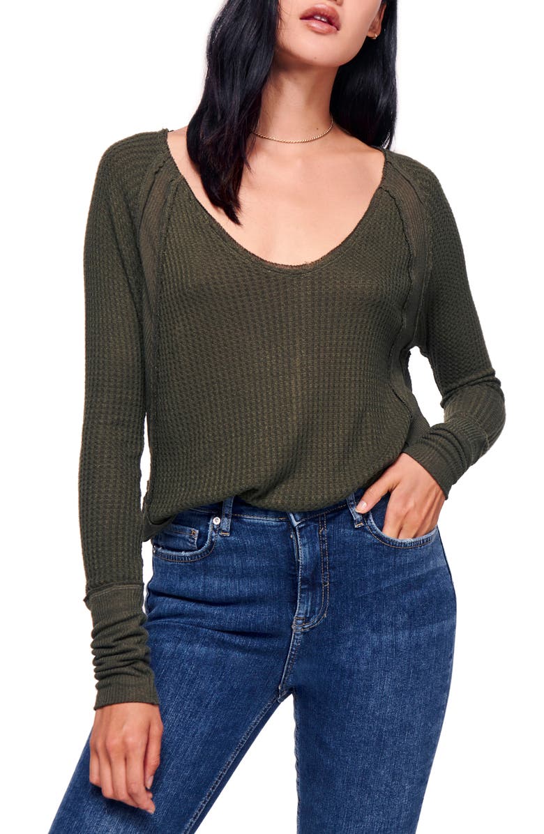 Free People We the Free by Free People Catalina V-Neck Thermal Top, Main, color, 