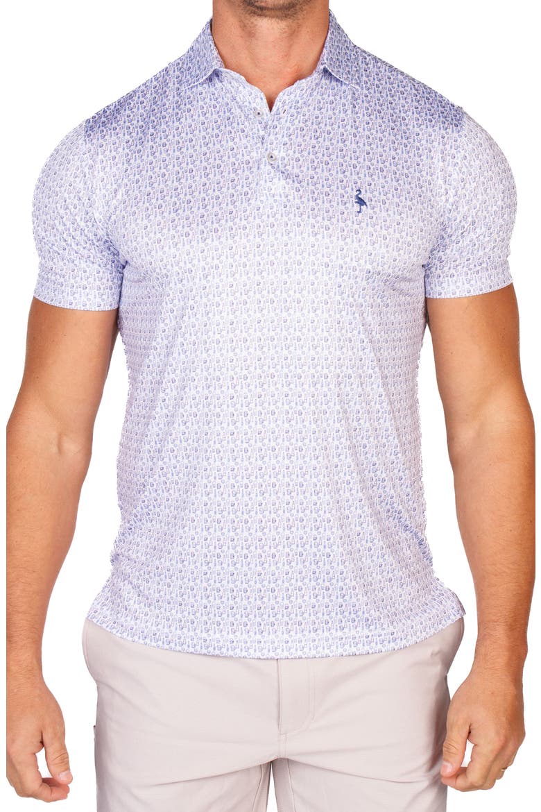 Bottoms Up Performance Golf Polo, Main, color, LIGHT BLUE