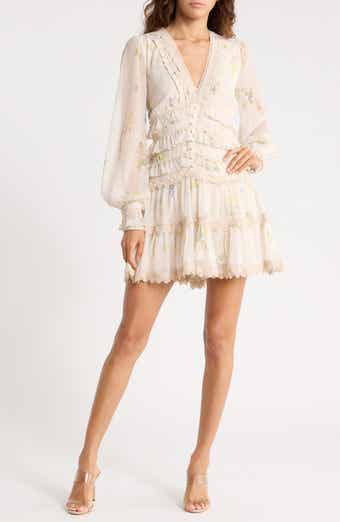 Zaphia Long Sleeve Babydoll Minidress
