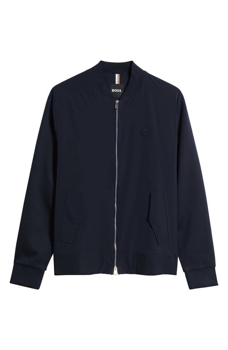 BOSS Skiles Cotton Jacket, Main, color, Dark Blue