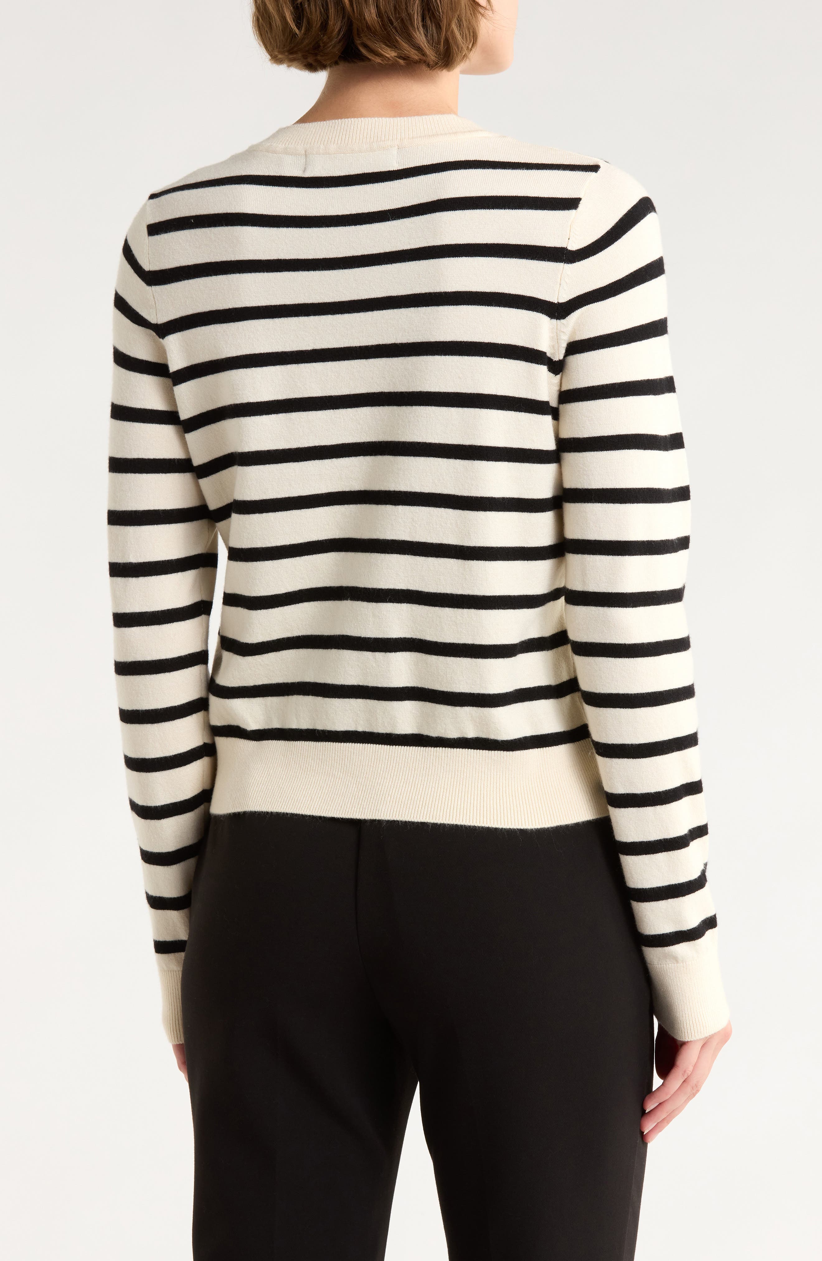 Saba Stripe Crop Cardigan - image 4