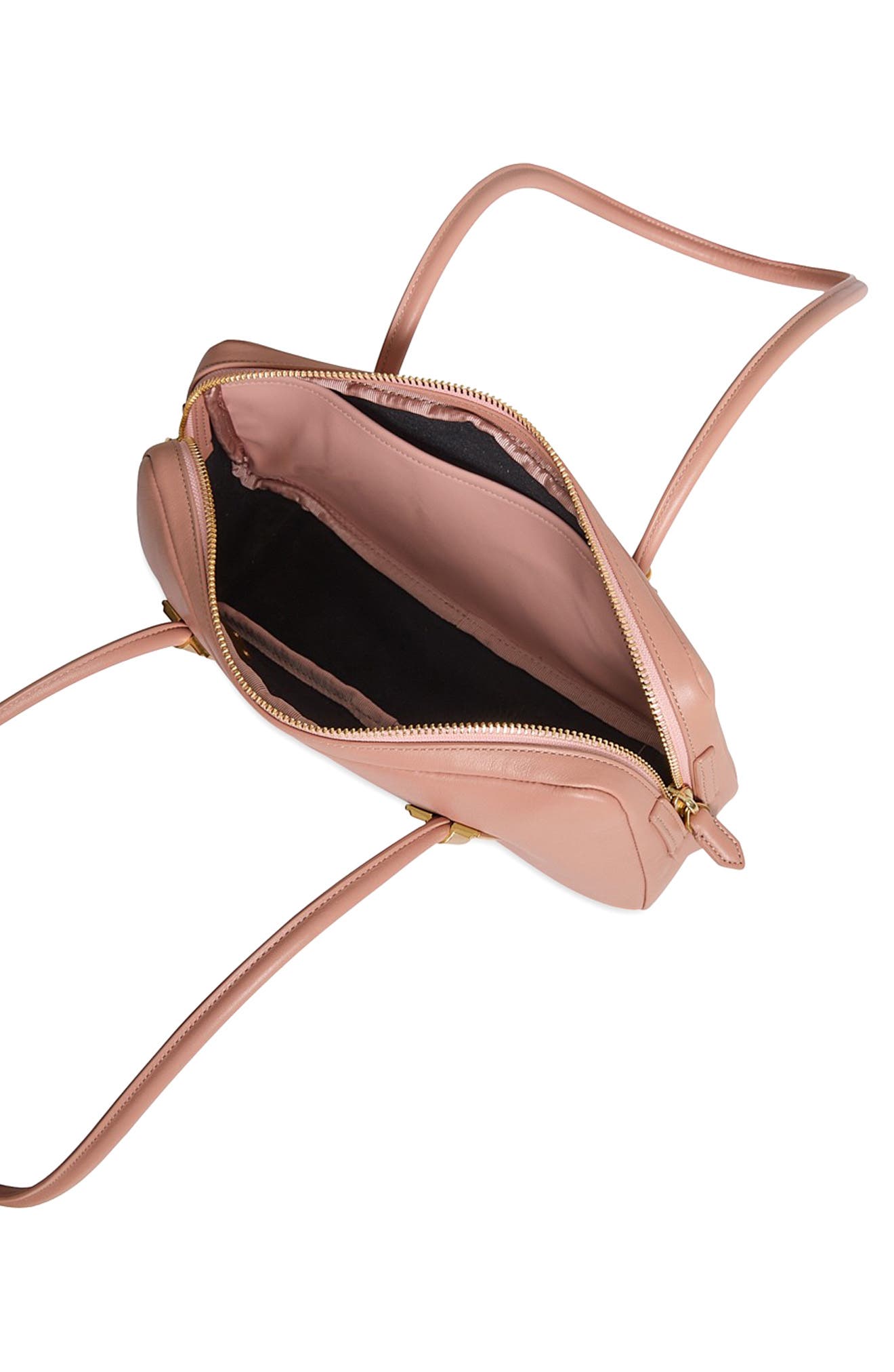 Rebecca Minkoff The Brief Leather Shoulder Bag, Alternate, color, Romance