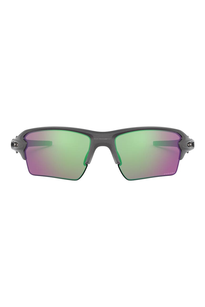 Flak 2.0 XL 59mm Polarized Sunglasses, Main, color, STEEL/ PRIZM ROAD JADE
