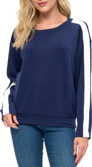 O.L. Stripe Scuba Knit Sweater
