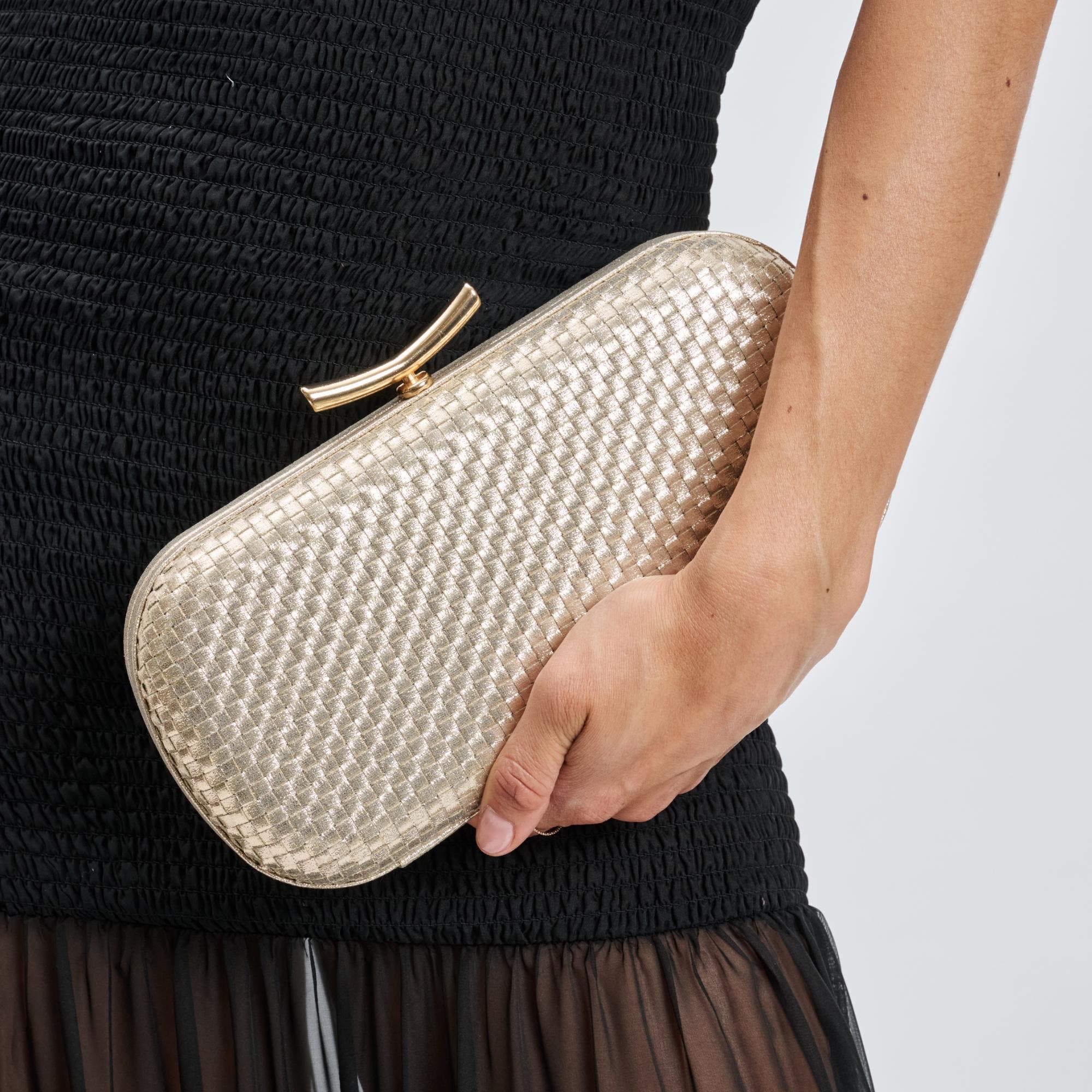 Victoria Evening Bag, Alternate, color, Gold