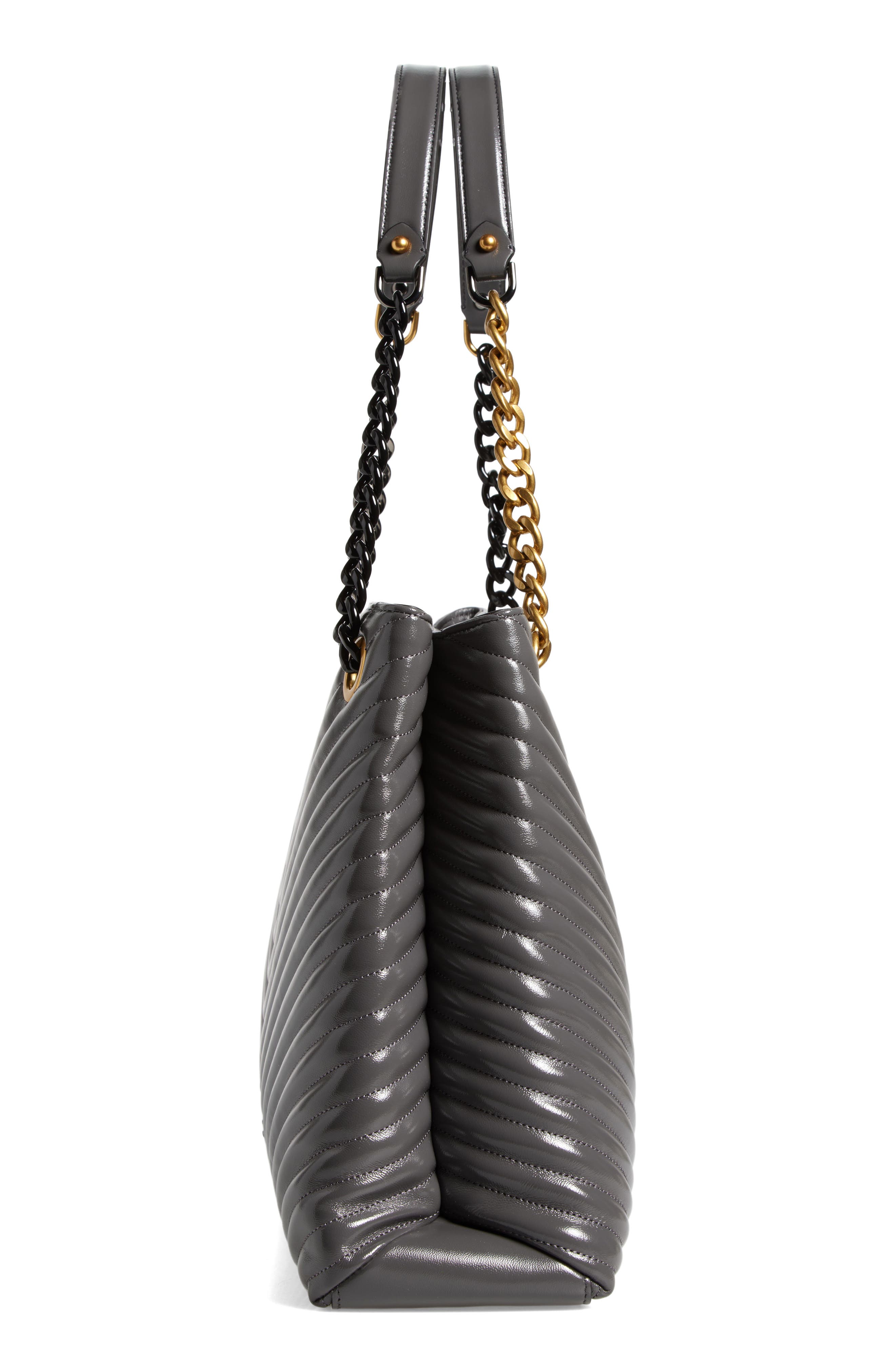 Rebecca Minkoff Edie Chevron Quilted Tote Bag, Alternate, color, 