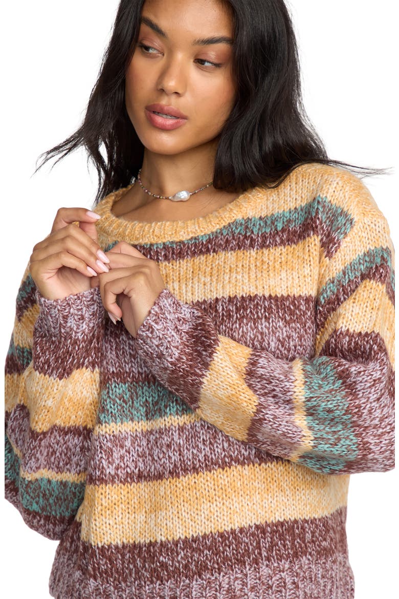 So Spaced Out Stripe Sweater, Alternate, color, MULCH