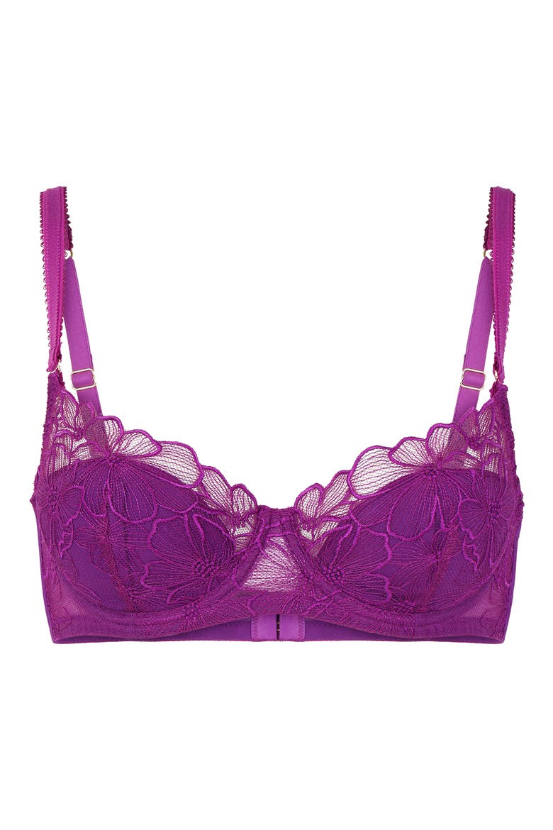 Symphonie Underwire Lace Bra, Alternate, color, PURPLE