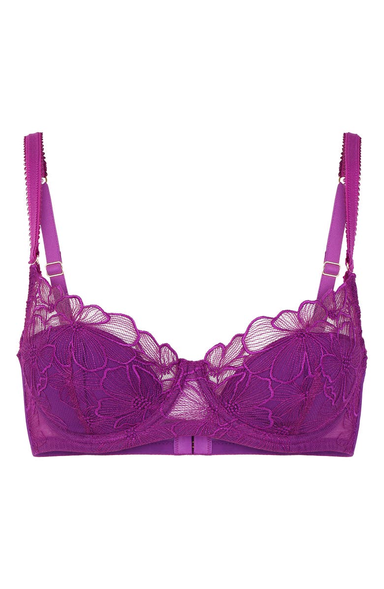Huit Symphonie Underwire Lace Bra, Alternate, color, Purple