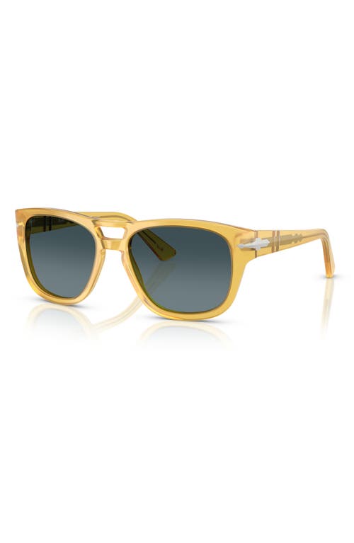 Persol 55mm Square Sunglasses In Yellow Blue Gradient