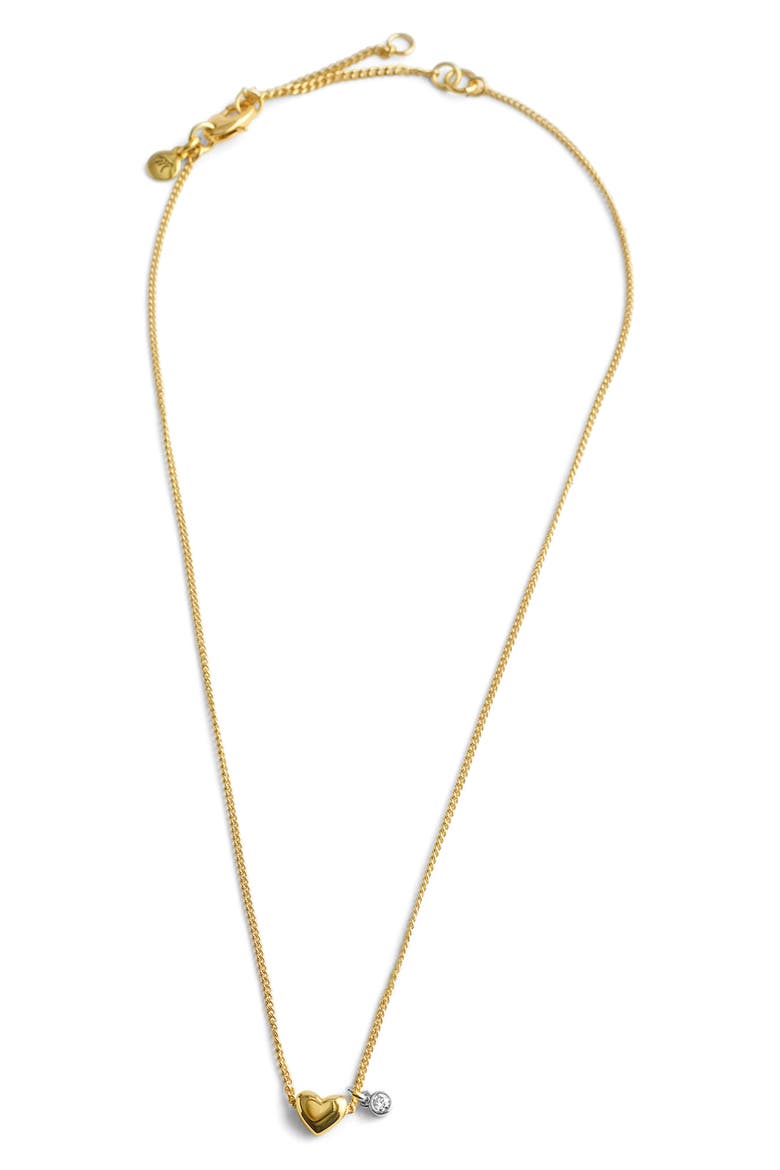 Baby Heart Pendant Necklace, Main, color, WARM GOLD