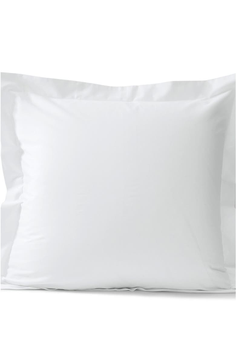 Lands' End 400 Thread Count Premium Supima Cotton No Iron Sateen Pillow Sham, Alternate, color, White
