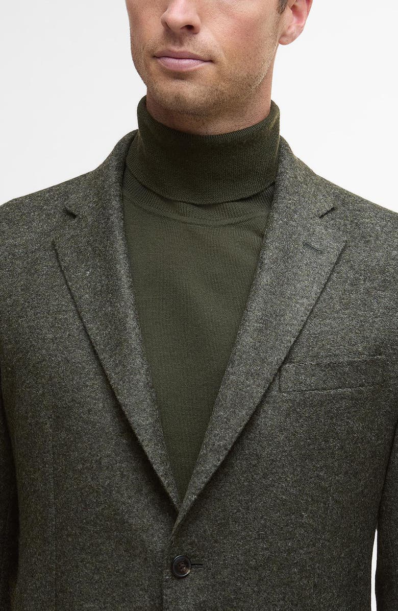 Barbour Armstrong Mélange Knit Sport Coat, Alternate, color, Olive
