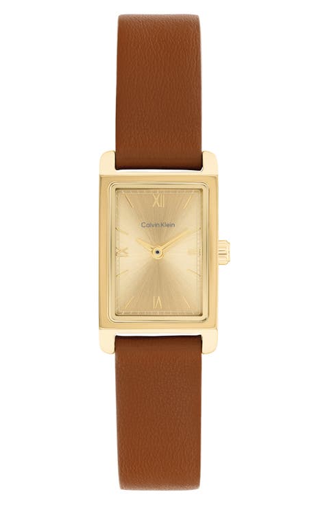 CK Light Leather Strap Watch, 16mm