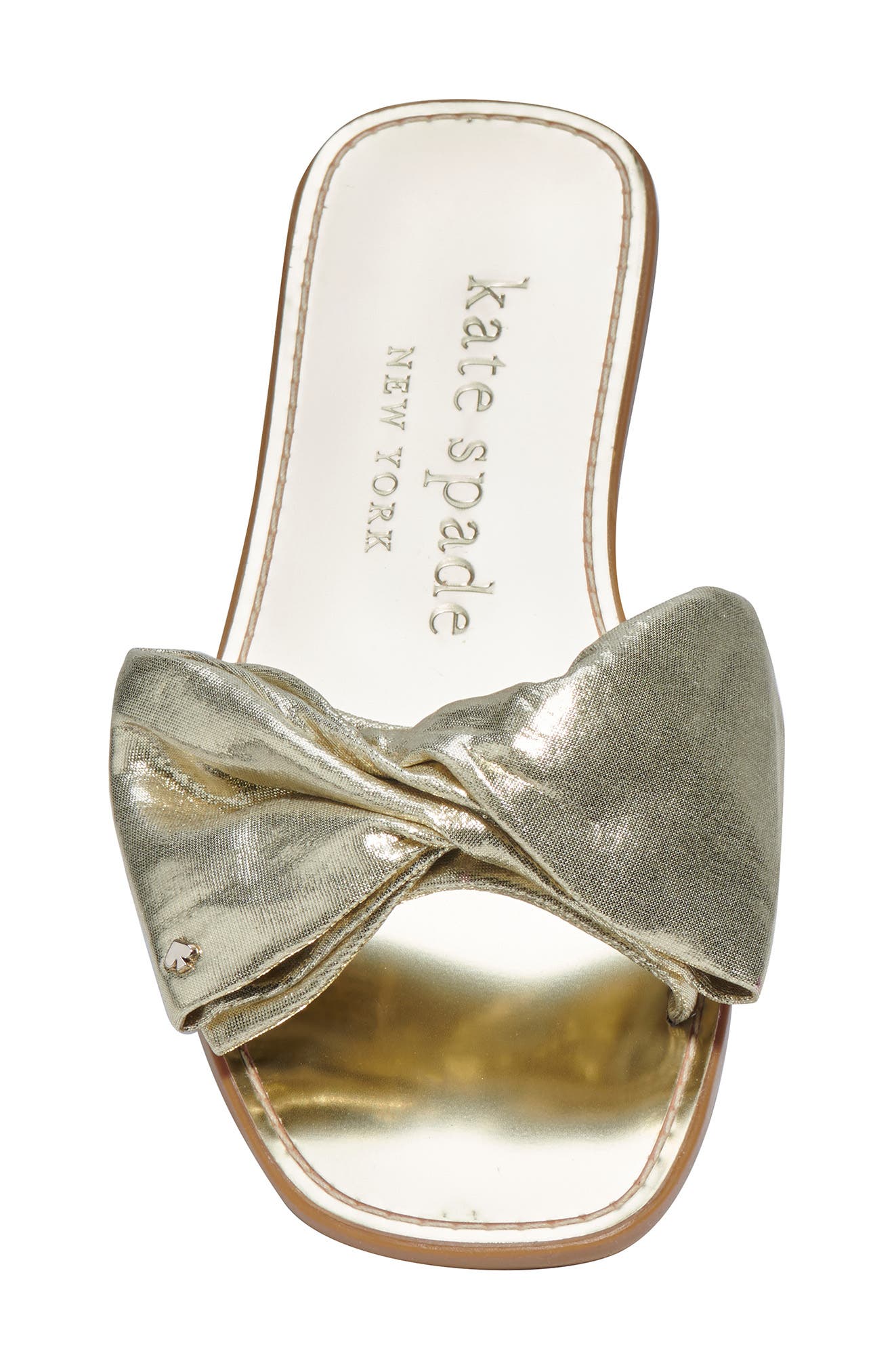 bikini slide sandal, Alternate, color, PALE GOLD