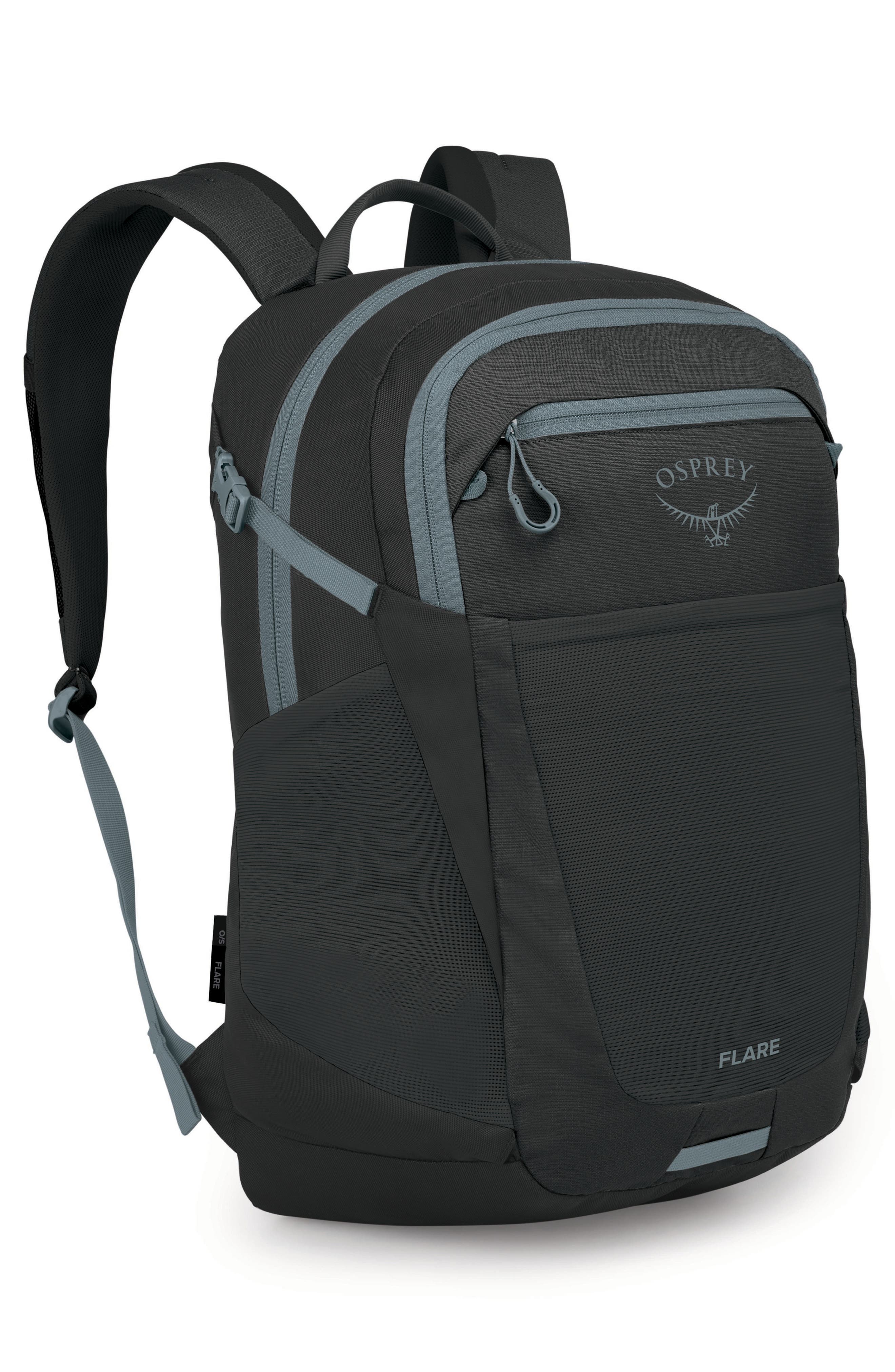 Osprey Flare 27-Liter Backpack, Alternate, color, Black/ Shale Grey