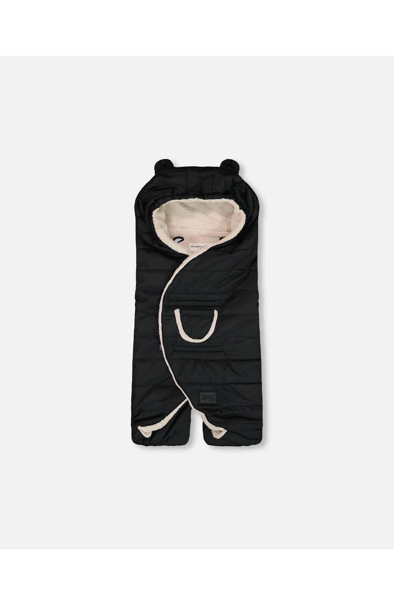 Deux par Deux Baby Unisex Snuggly Wrap Black For Car Seat And Stroller, Main, color, Anthracite