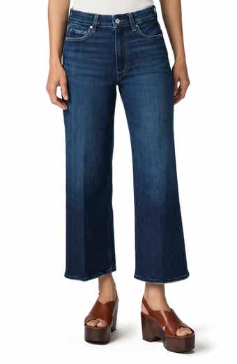 PAIGE Anessa High Waist Ankle Wide Leg Jeans