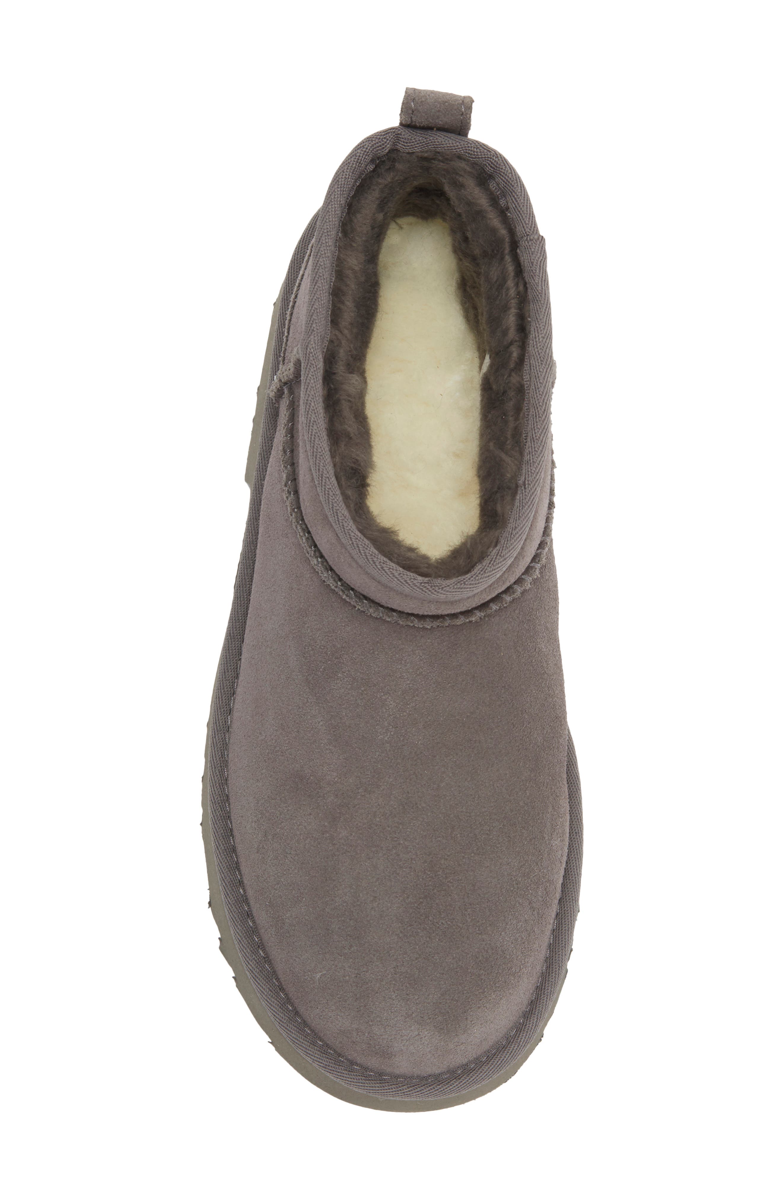 UGG<sup>®</sup> Classic Ultra Mini New Heights Platform Boot, Alternate, color, Charcoal
