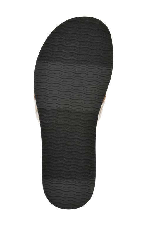 Cliffs By White Mountain Maxim Slide Sandal In Cream Multi Fabric