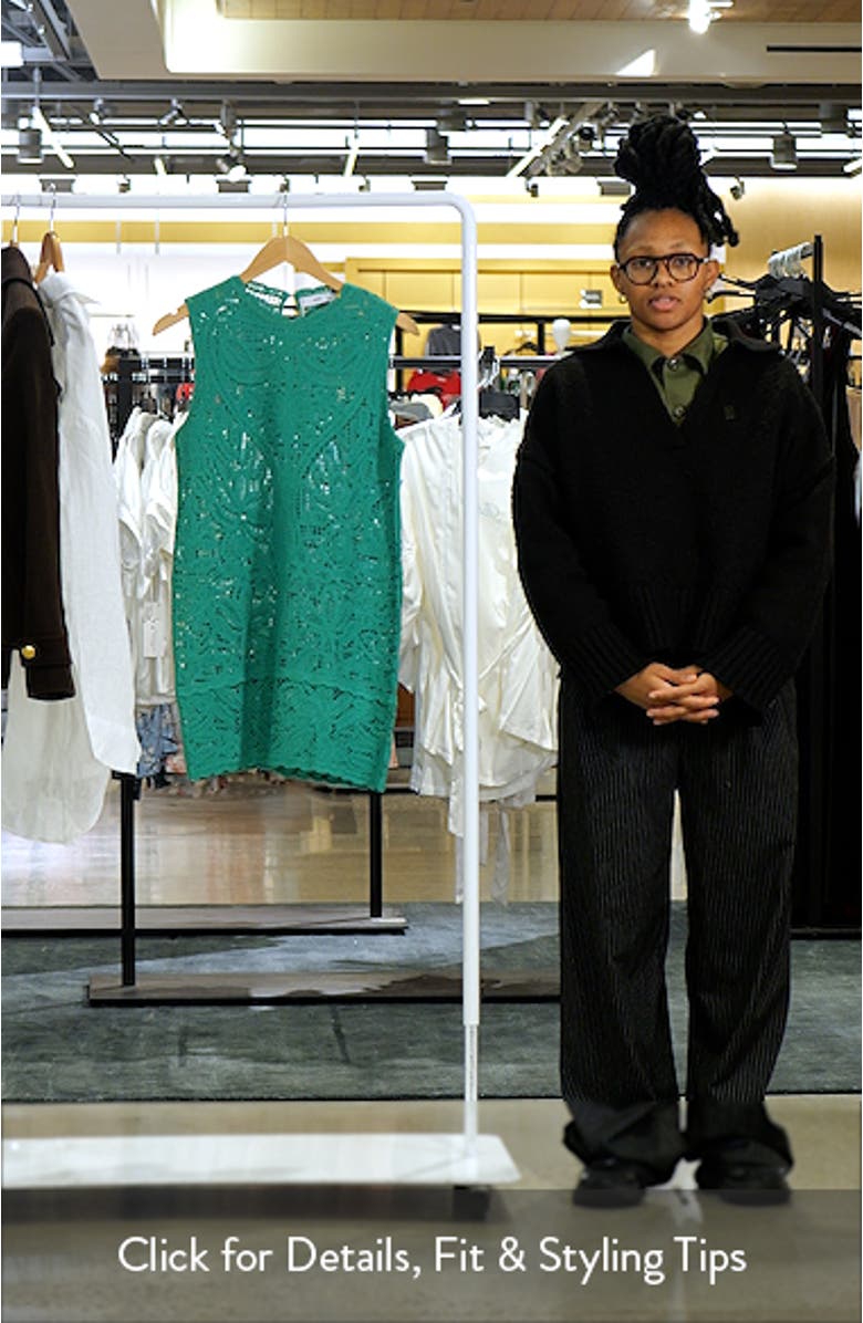 Open Knit Sleeveless Minidress, sales video thumbnail