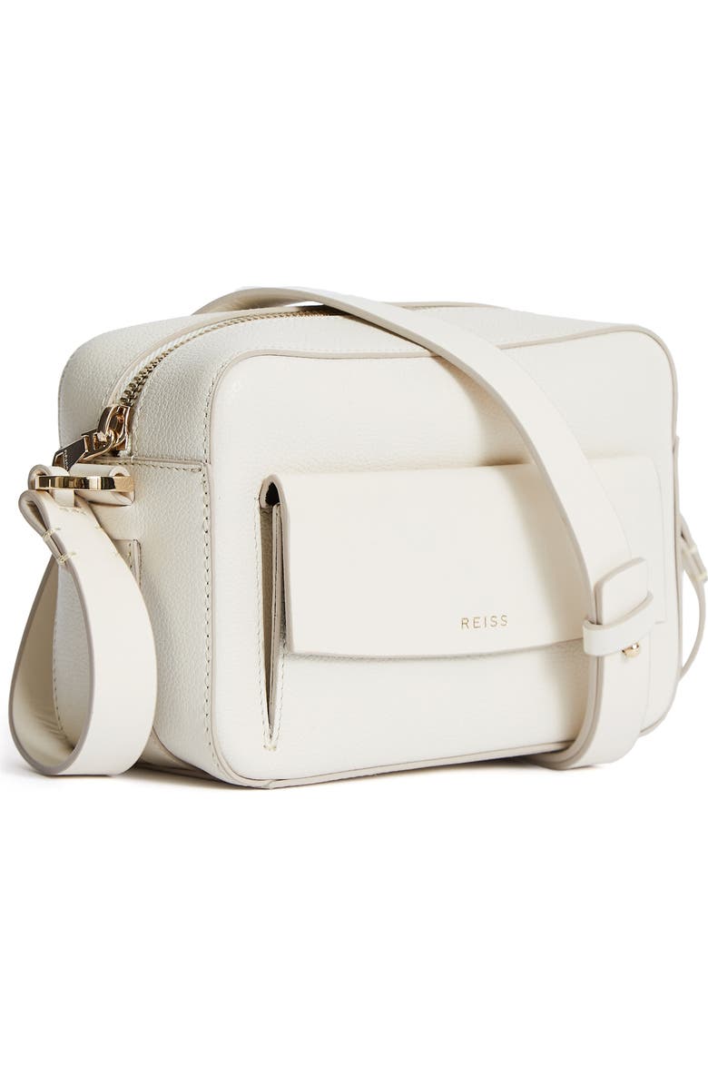 Reiss Archie Leather Crossbody Bag, Alternate, color,