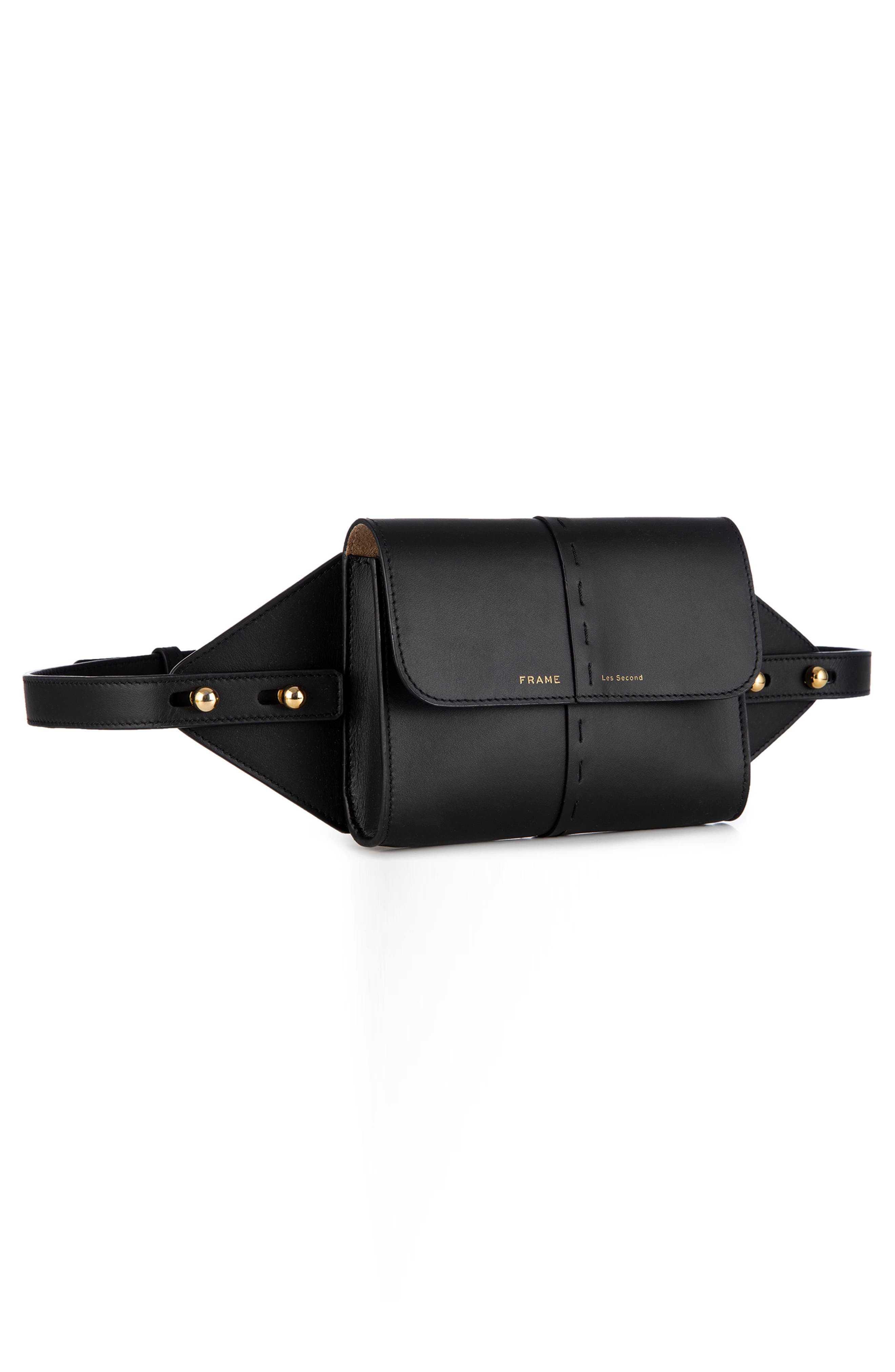 FRAME Les Second Leather Belt Bag, Alternate, color, 