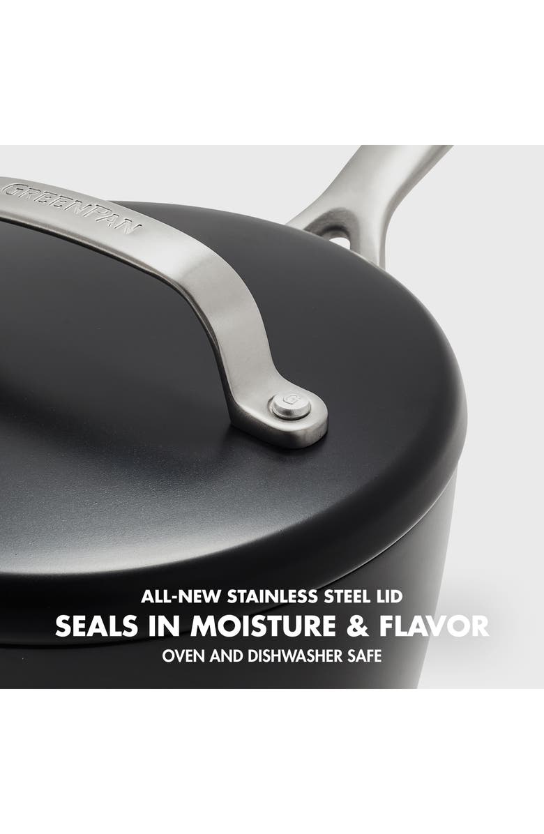 GreenPan GP5 Infinite8 Healthy Ceramic 2-Quart Saucepan with Lid, Alternate, color,