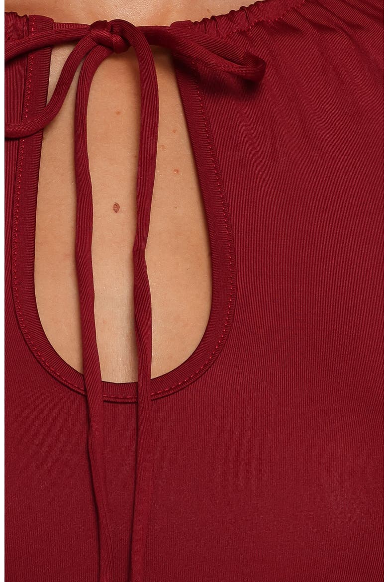 Tuscany Keyhole Top, Alternate, color, BURGUNDY