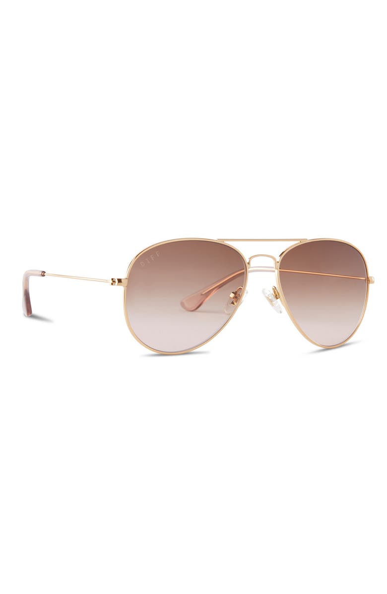 DIFF Cruz 58mm Small Aviator Sunglasses, Alternate, color, 