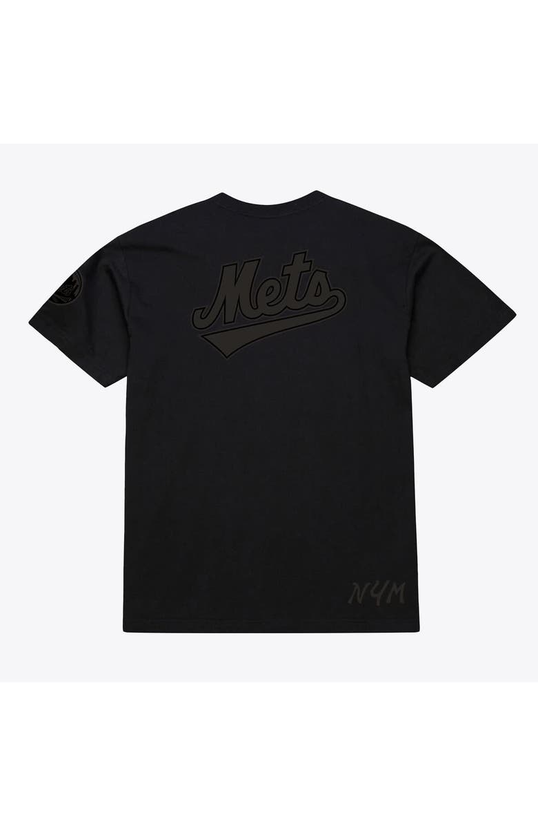 Mitchell & Ness Men Mitchell & Ness Black New York Mets Cooperstown Collection Phantom T-Shirt, Alternate, color, Black