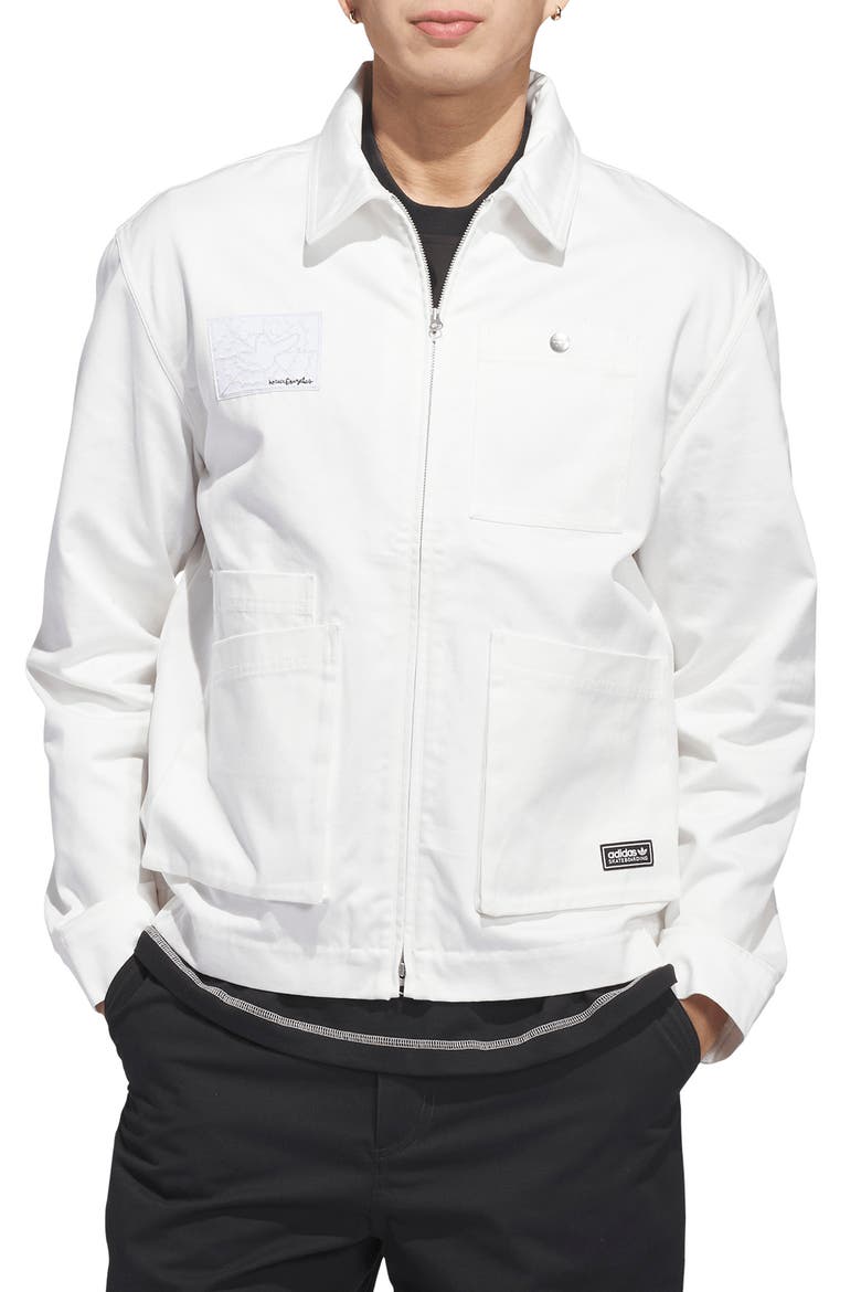 x Skateboarding Mark Gonzales Jacket, Main, color, CORE WHITE