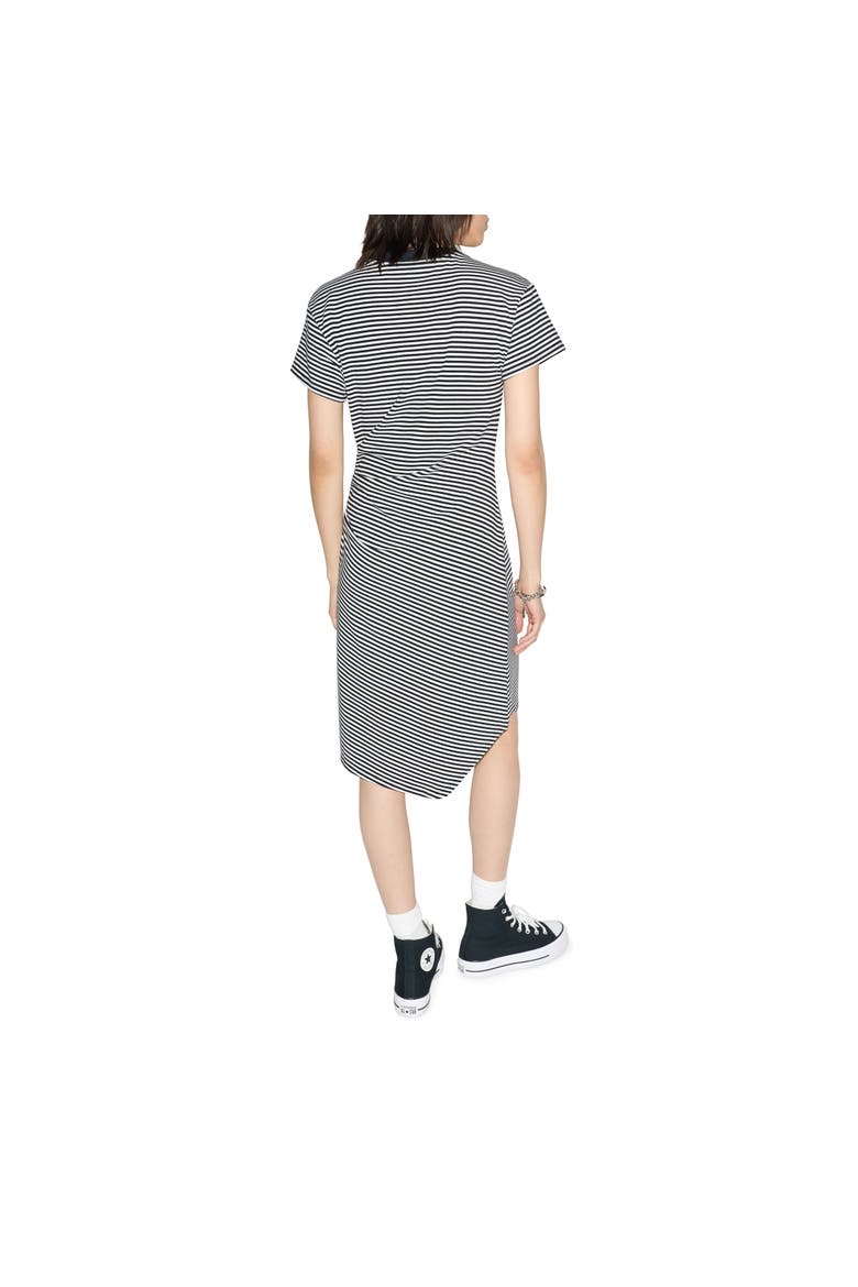 Print Drape Tee Dress, Alternate, color, Converse Black Stripe