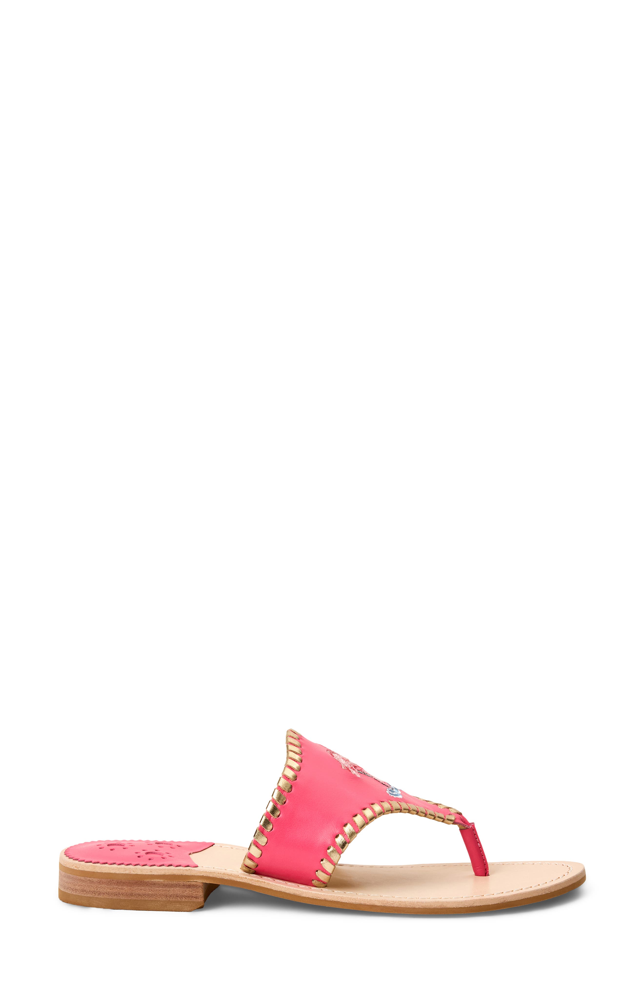 Jack Rogers Embroidered Flamingo Sandal, Alternate, color, 