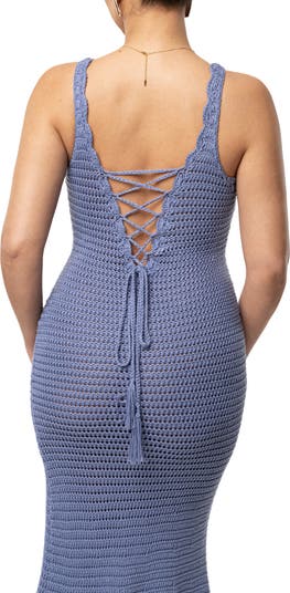 Halo Open Stitch Sleeveless Dress