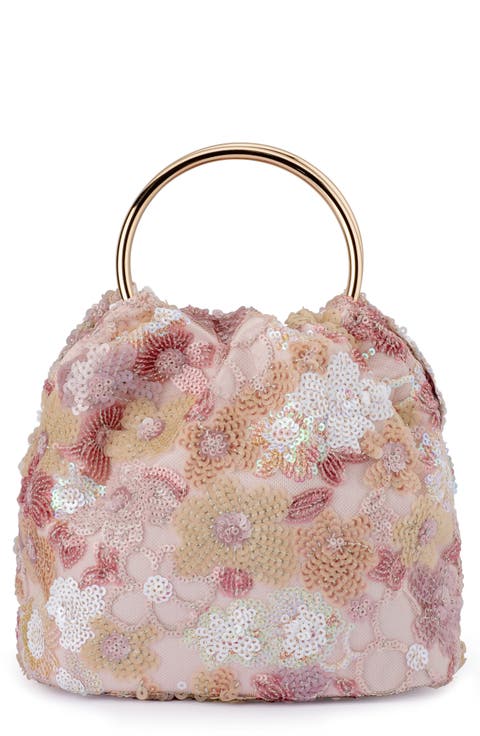 Alfie Floral Sequin Top Handle Bag